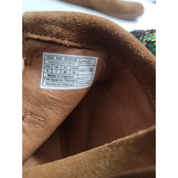 UGG Boots Womens Reid Ankle Booties Brown Suede Moc Toe Side Zip  Size 9 - Picture 5 of 7